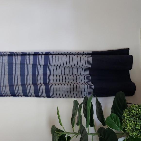 Vince scoop neck sleeveless Maxi dress, striped, gray blue, women's size medium - Picture 3 of 7